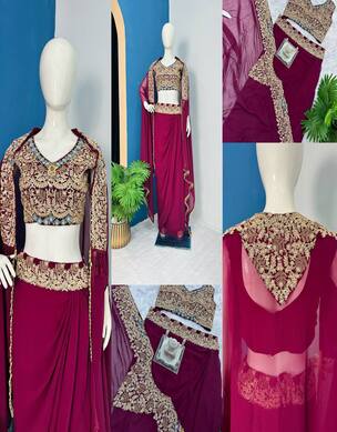 Stylish Sharara Plazzo With Beautiful Shrug