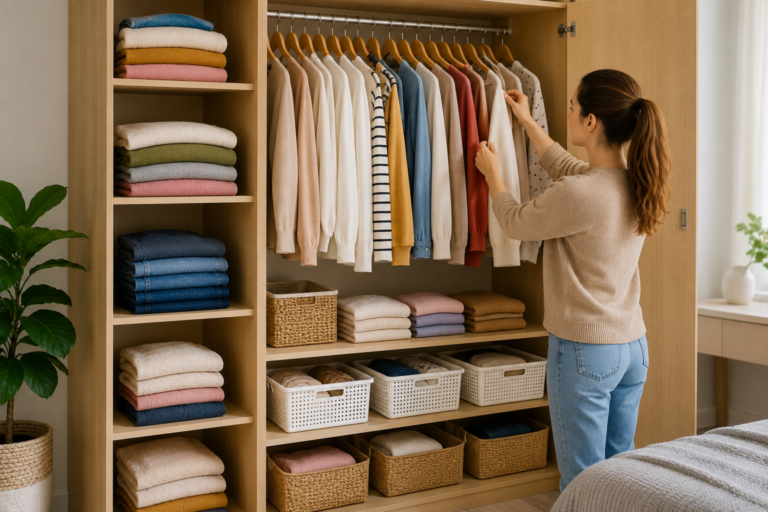 Discover simple ways to organize clothes in your closet...